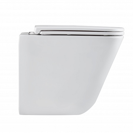 Подвесной унитаз безободковый Terminus Ватикан Монолит 490х340 белый Ишимбай - фото 4