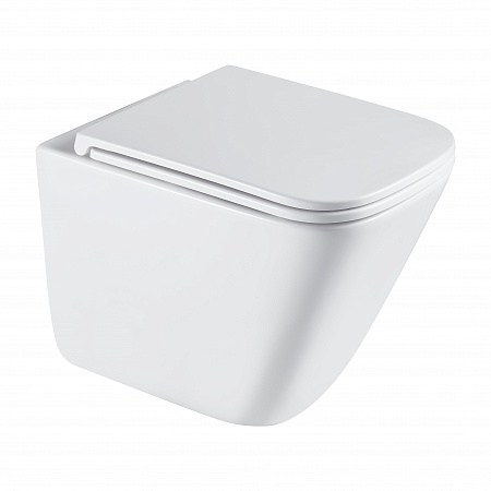 Подвесной унитаз безободковый Terminus Ватикан Монолит 490х340 белый Ишимбай - фото 2